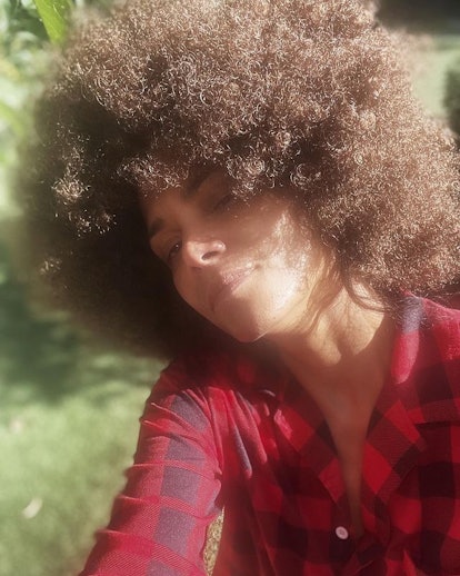 Halle Berry natural Afro hair