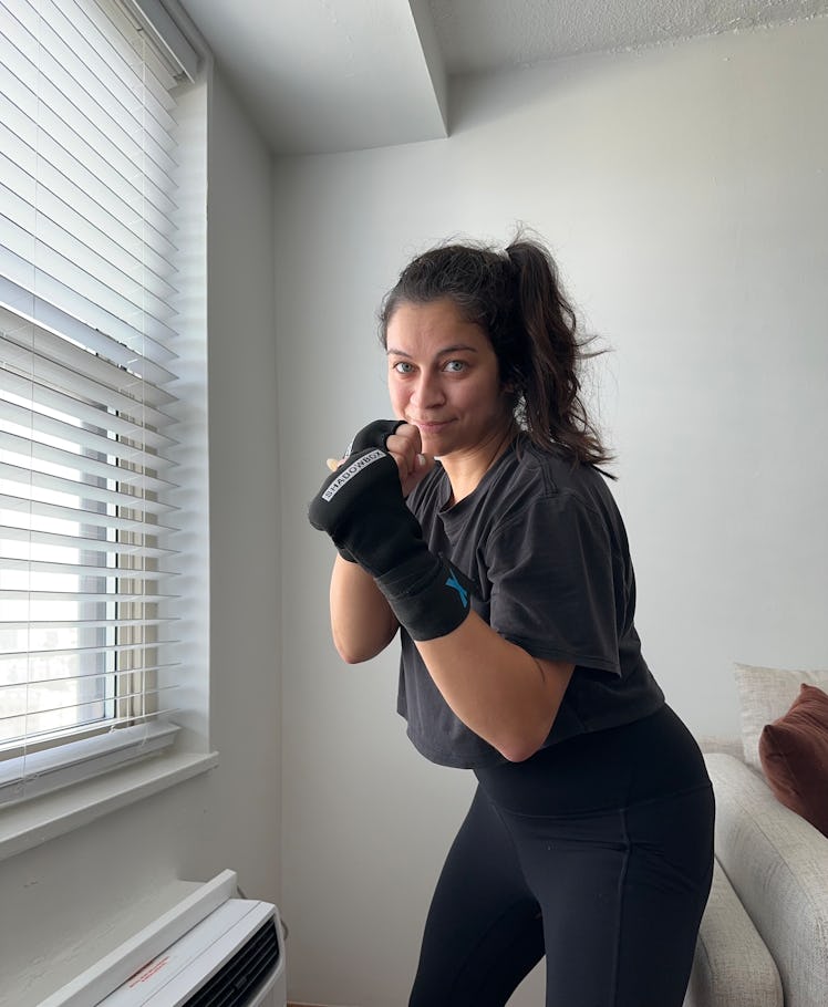 A writer tries Beyonce’s boxing workout, which she did at home.