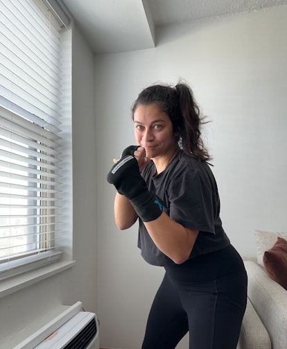A writer tries Beyonce’s boxing workout, which she did at home.