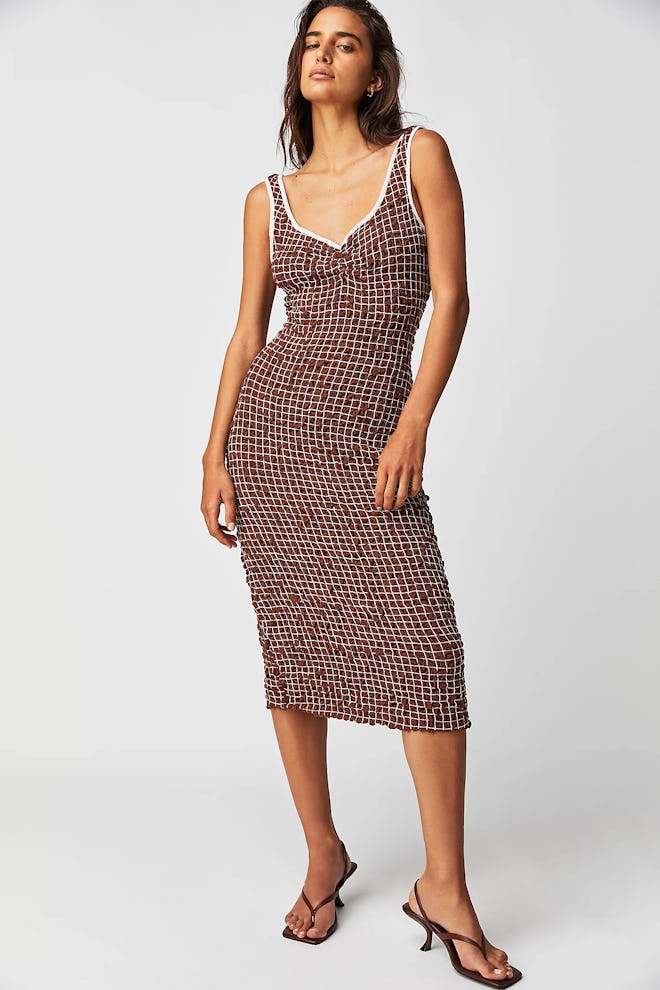 Set The Bar Smocked Midi