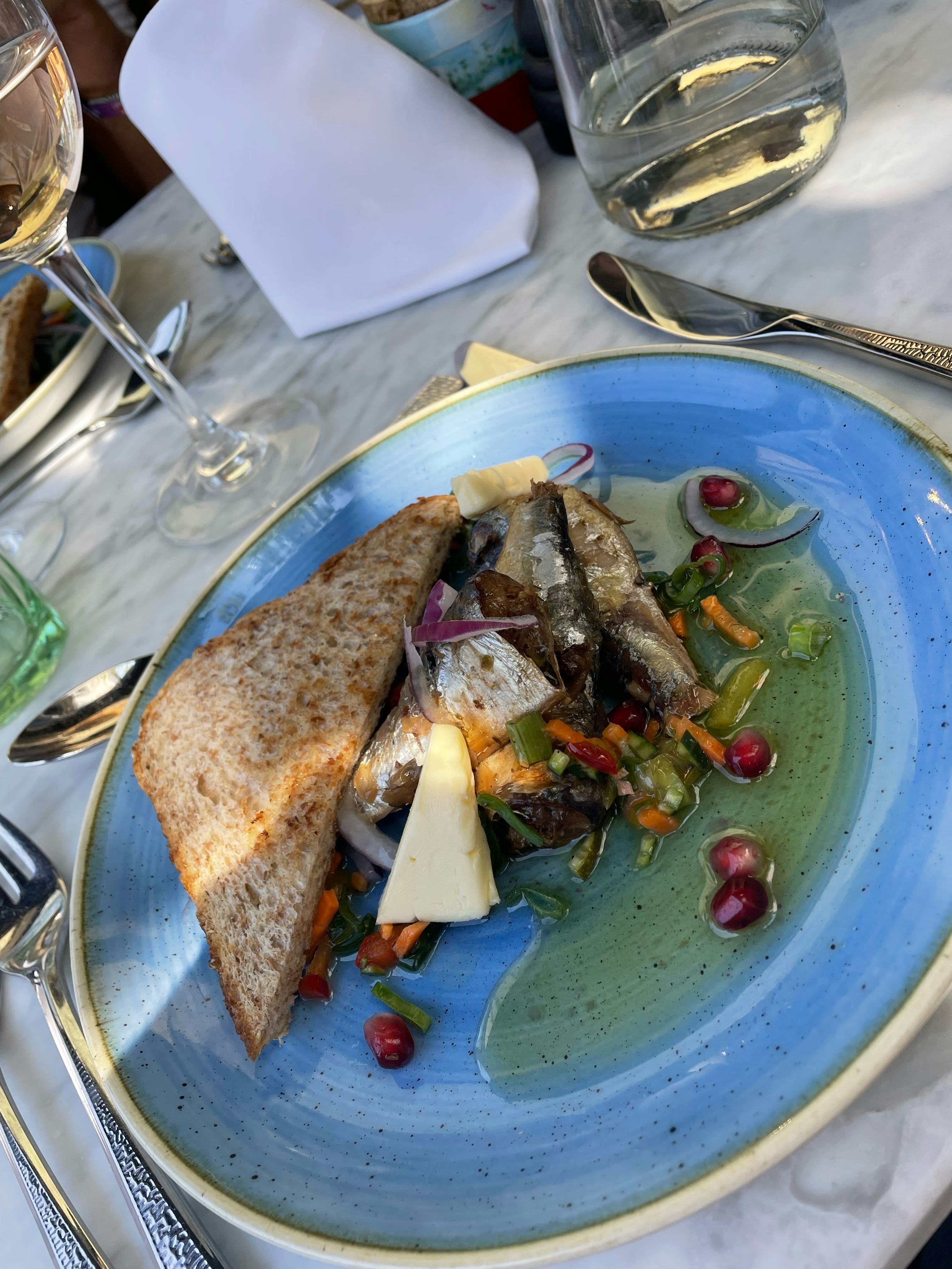 A lunch at Brasserie de la Méditerranée in Cannes, France.