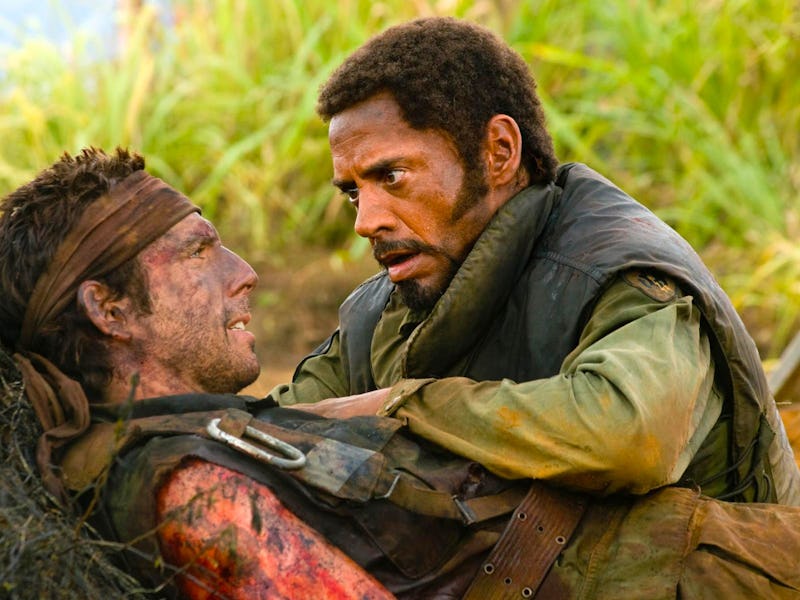 Ben Stiller and Robert Downey Jr. in Tropic Thunder