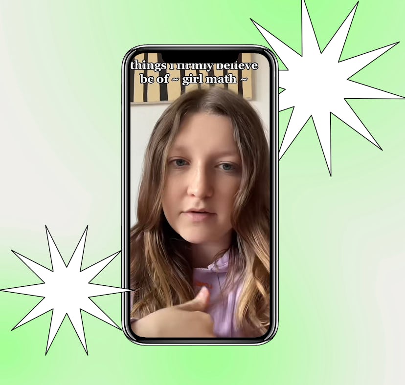 A TikToker explain what girl math is on TikTok and how to justify your spending habits.