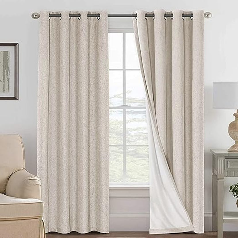 H.VERSAILTEX Linen Blackout Curtains