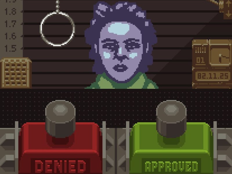 Papers, Please Visa denied or approved screen