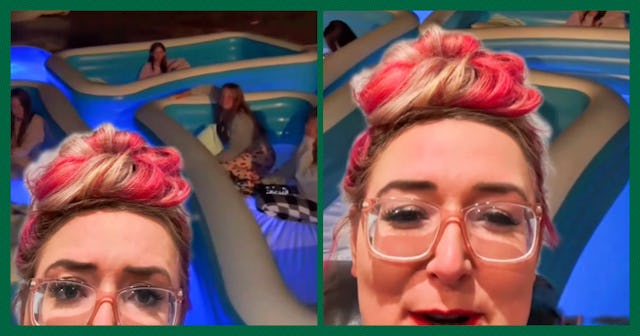 Lauren The Mortician warned of the fatal dangers of pool inflatables after a slumber party of teenag...