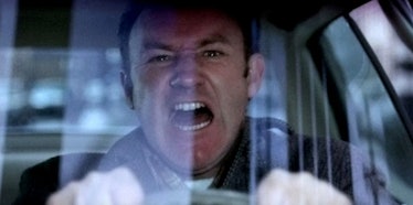 Popeye Doyle (Gene Hackman) snarls behind the wheel in 'The French Connection'
