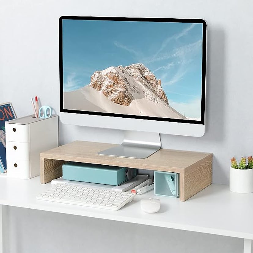 TEAMIX Wood Monitor Stand