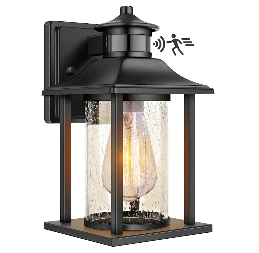 Lakumu Outdoor Wall Lantern with Motion Sensor