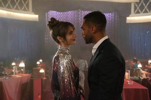 Lily Collins and Lucien Laviscount in 'Emily In Paris' Season 3. 