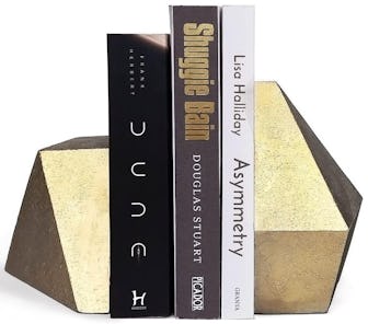 Ambipolar Decorative Gold Cast Iron Bookends