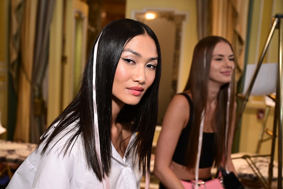 Hair Ribbons Are NYFW S/S '24's Prettiest Beauty Trend