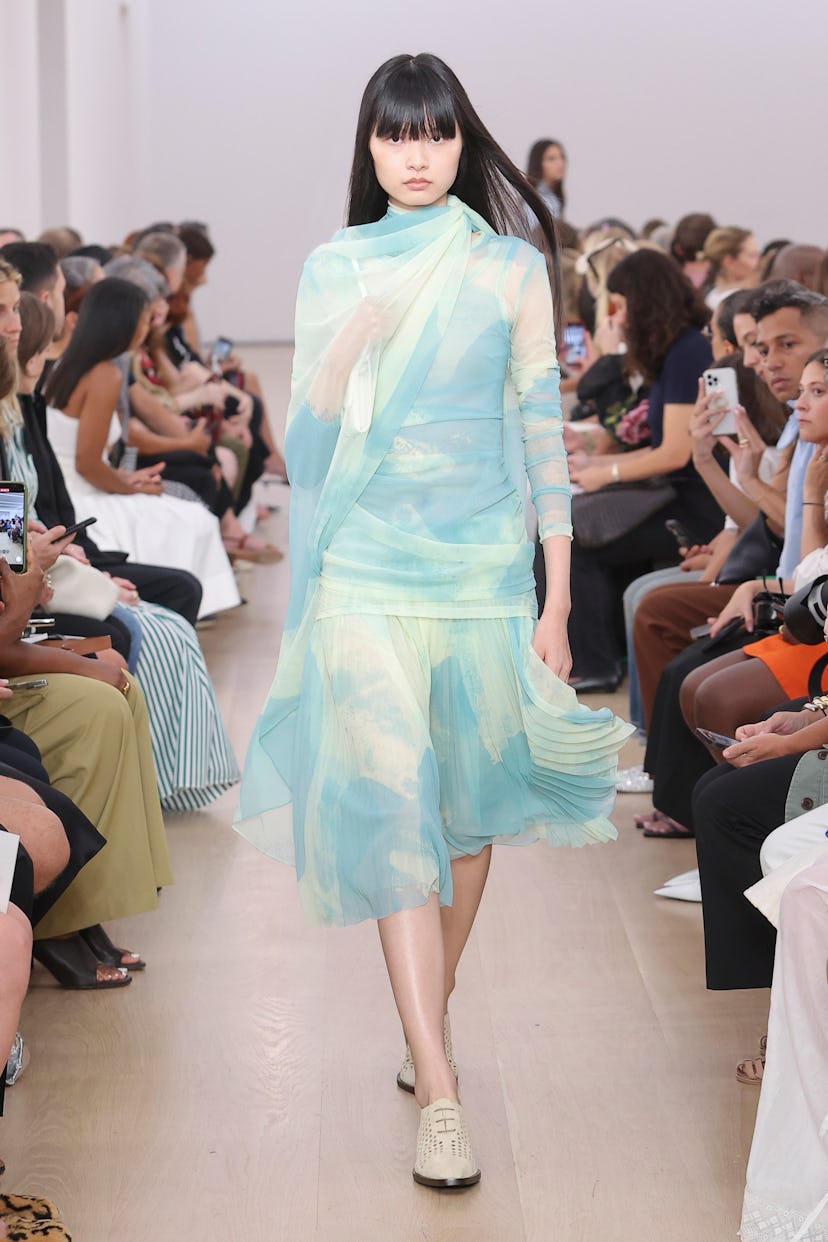 A model walks the runway at Proenza Schouler