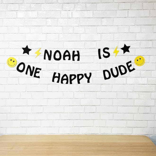 One Happy Dude Birthday Banner