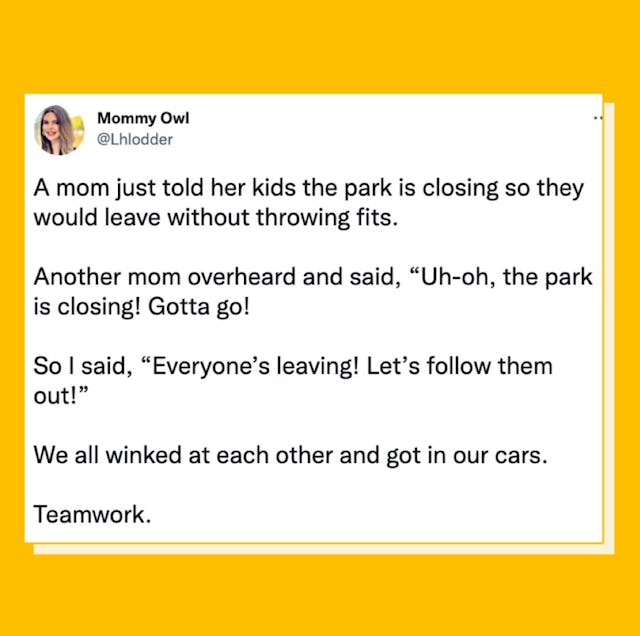 Lauren Lodder tweets a hilarious example of the kind of white lies parents tell their kids.