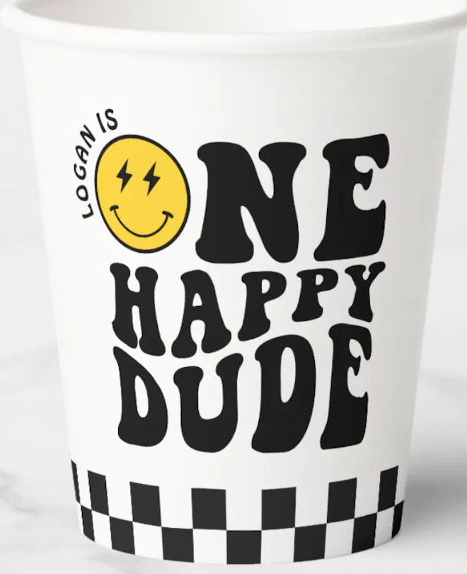 One Happy Dude Paper Cups 8-Pack