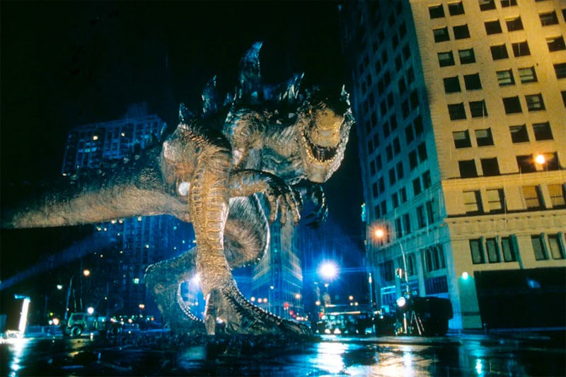 Godzilla attacks Manhattan in Roland Emmerich's Godzilla