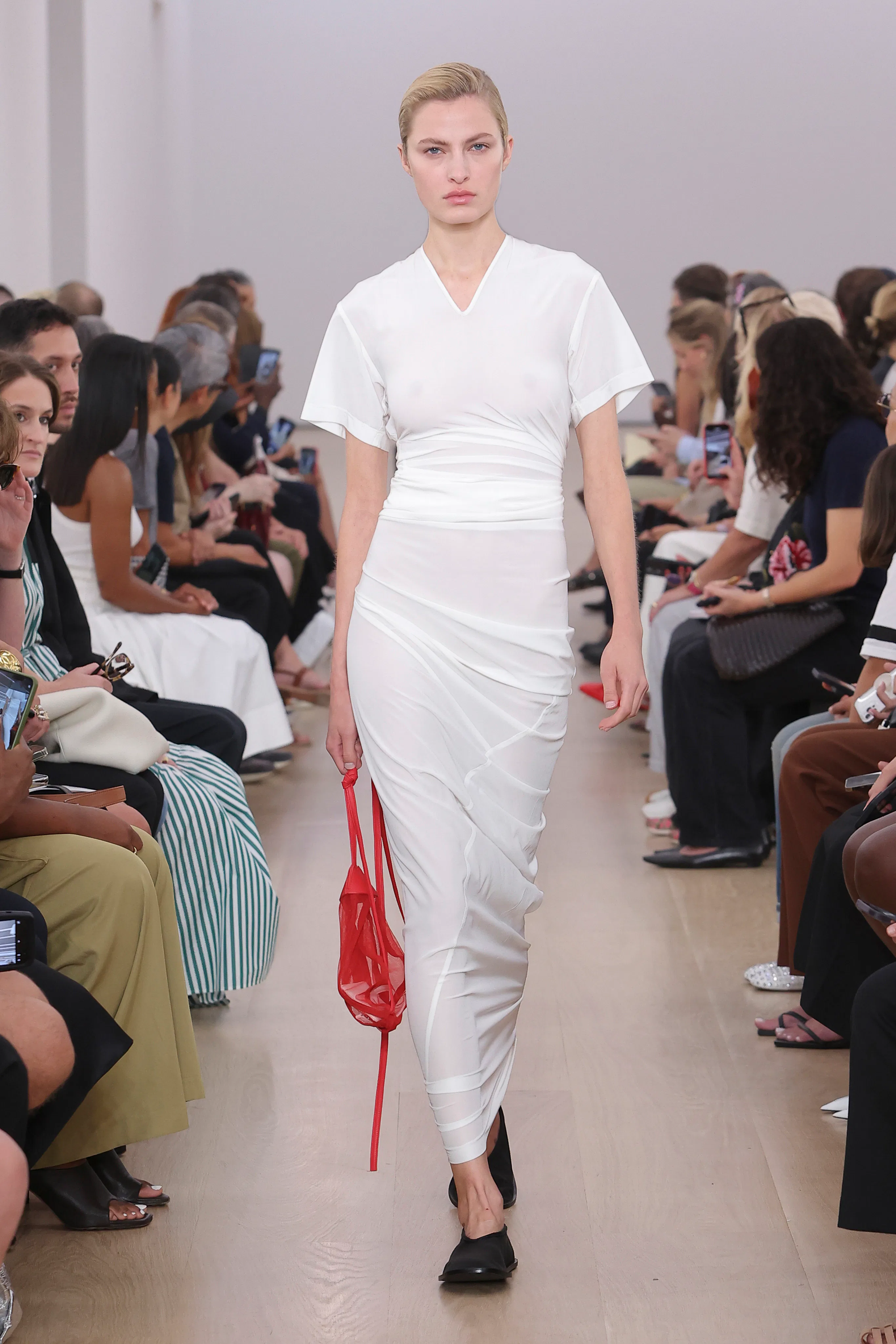 its fashion white dresses Lily Long Dress, French Fashion Brands in Miami. S