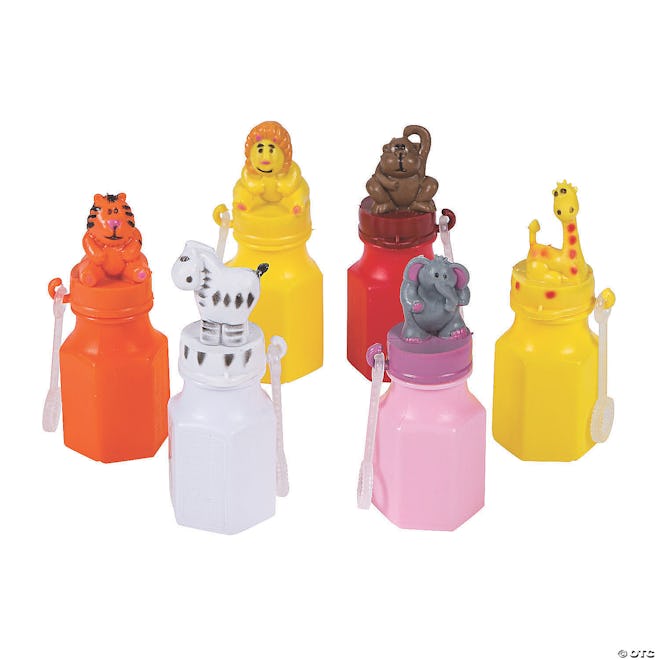 Zoo Animal Character Bubble Bottles 12-Pack