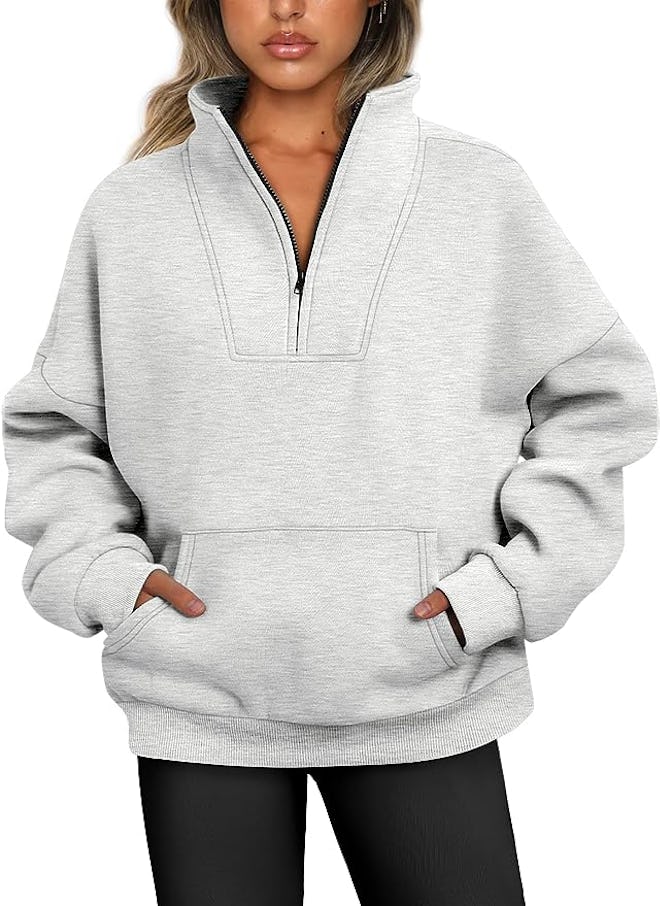 Trendy Queen Oversized Pullover Sweatshirt