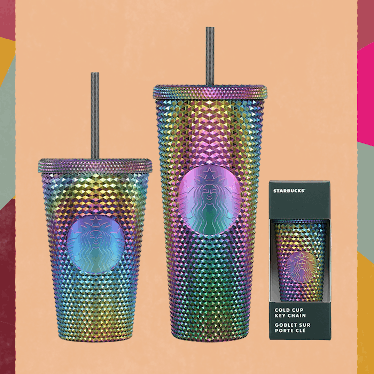The Black Bling Cold Cups and Key Chain is part of Starbucks' 2023 Halloween merch collection. 