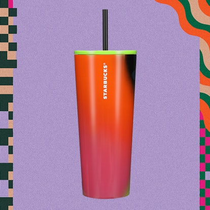 The Multicolor Cold Cup is part of the Starbucks 2023 Halloween merch collection. 