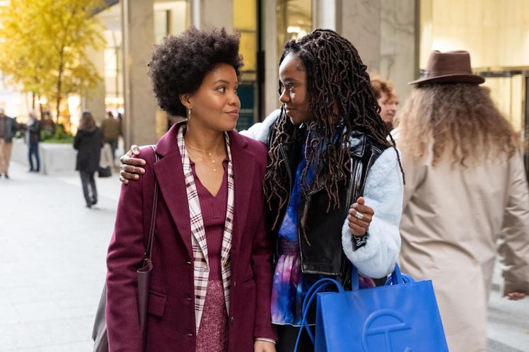 Sinclair Daniel as Nella and Ashleigh Murray as Hazel in The Other Black Girl