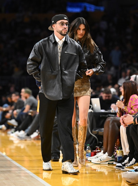 Kendall Jenner & Bad Bunny Get Cozy At Lakers Game 
