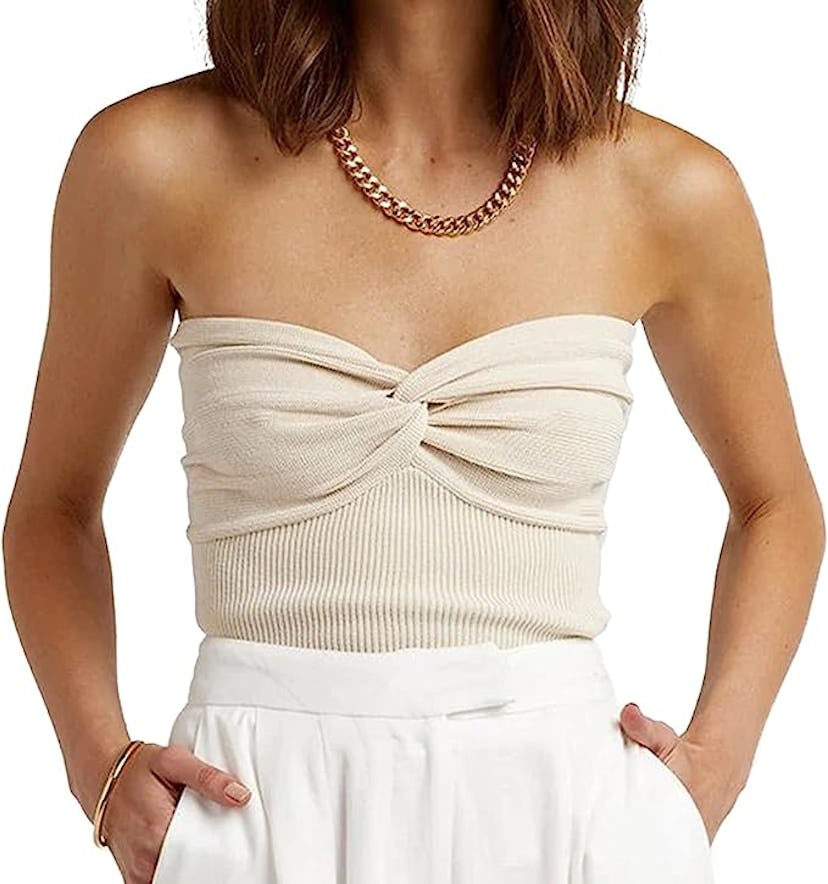 Strapless Crop Top