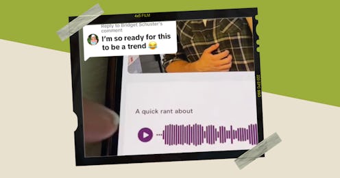 The TikTok trend involves acting out cringey Hinge voice prompts.