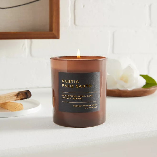 Threshold™ Rustic Palo Santo Candle