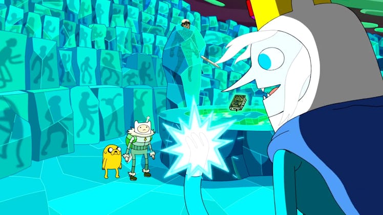 Finn meets Ice Finn in the Adventure Time episode “Crossover.”