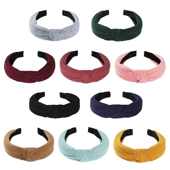 Tyfthui Knotted Headbands (10-Pack)
