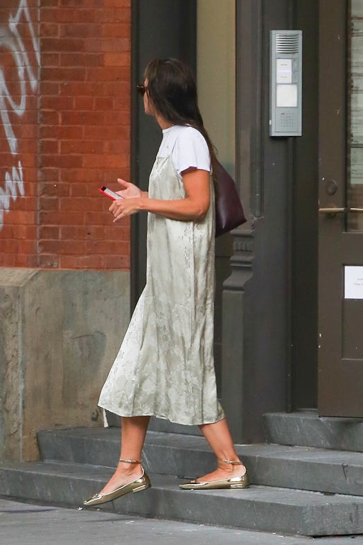 Katie Holmes out in New York on Monday, Sept. 11, 2023.