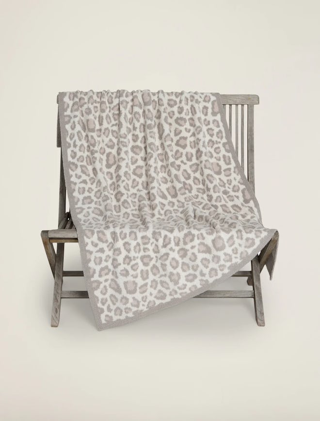 Cozy Chic Safari Blanket from barefoot dreams is a cozy gift for someone who had a miscarriage