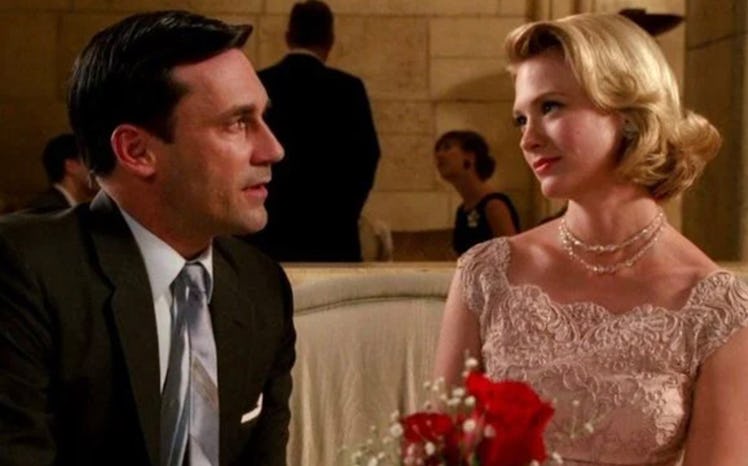 Betty and Don Draper in 'Mad Men'