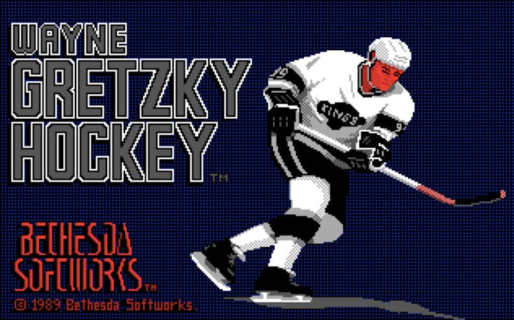 Wayne Gretzky Hockey promotional art
