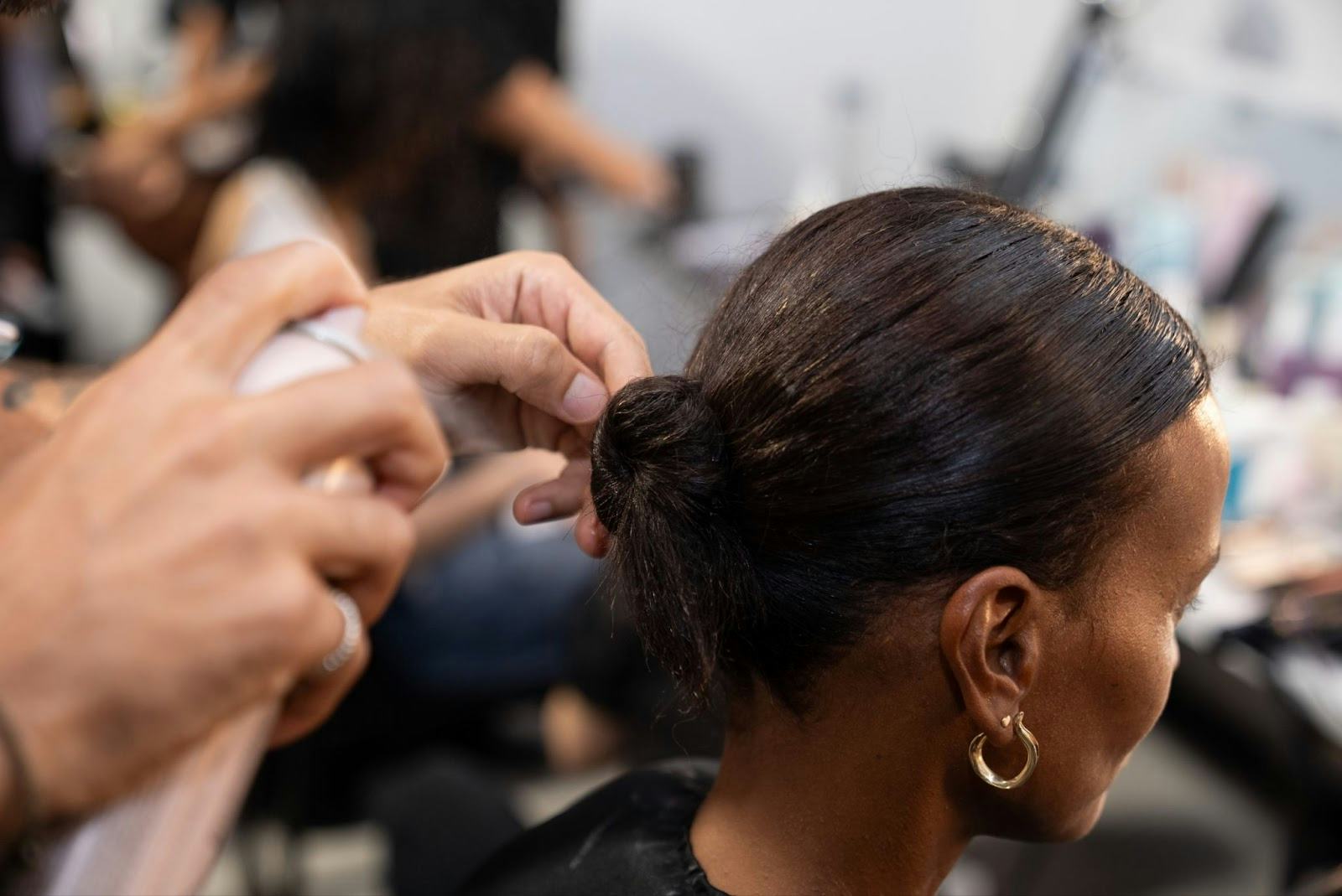 Low messy buns at 3.1 Phillip Lim.