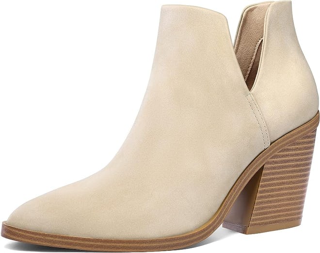 Mysoft Chunky Mid Heel Ankle Boots