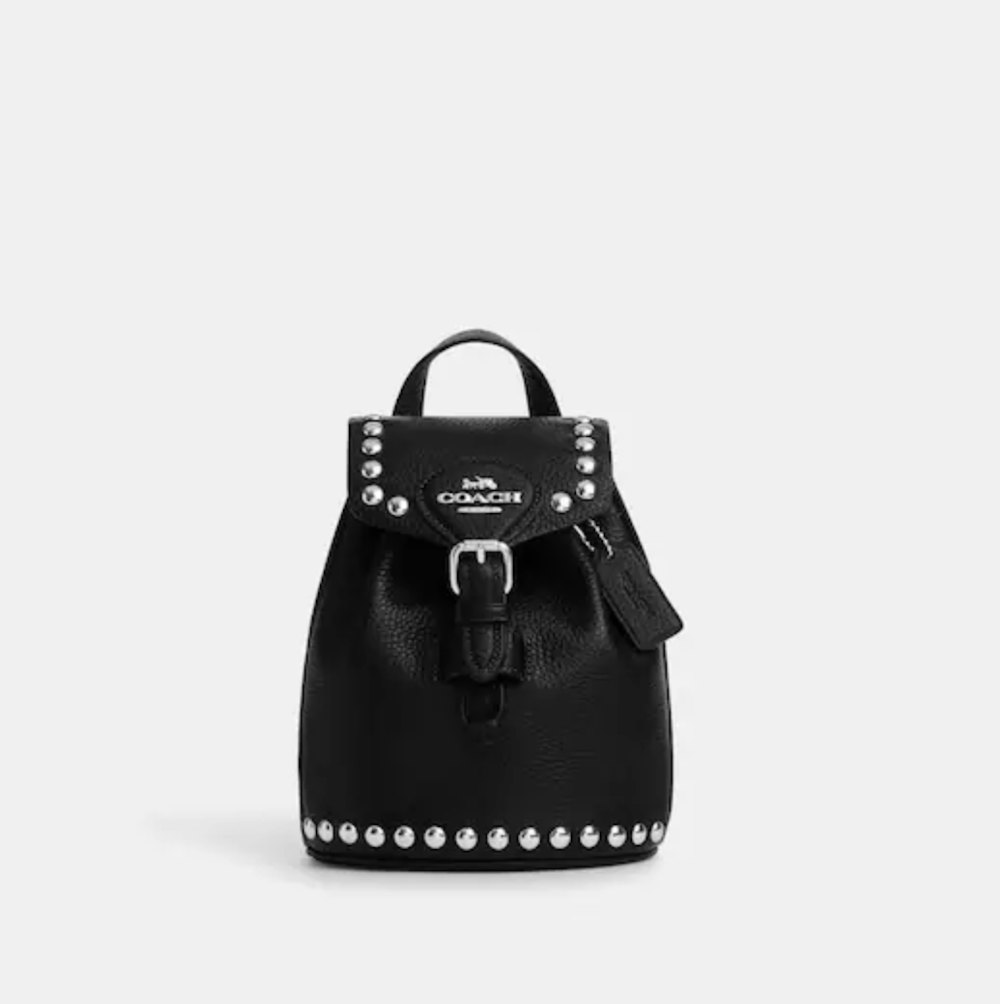 Amelia Convertible Backpack With Rivets
