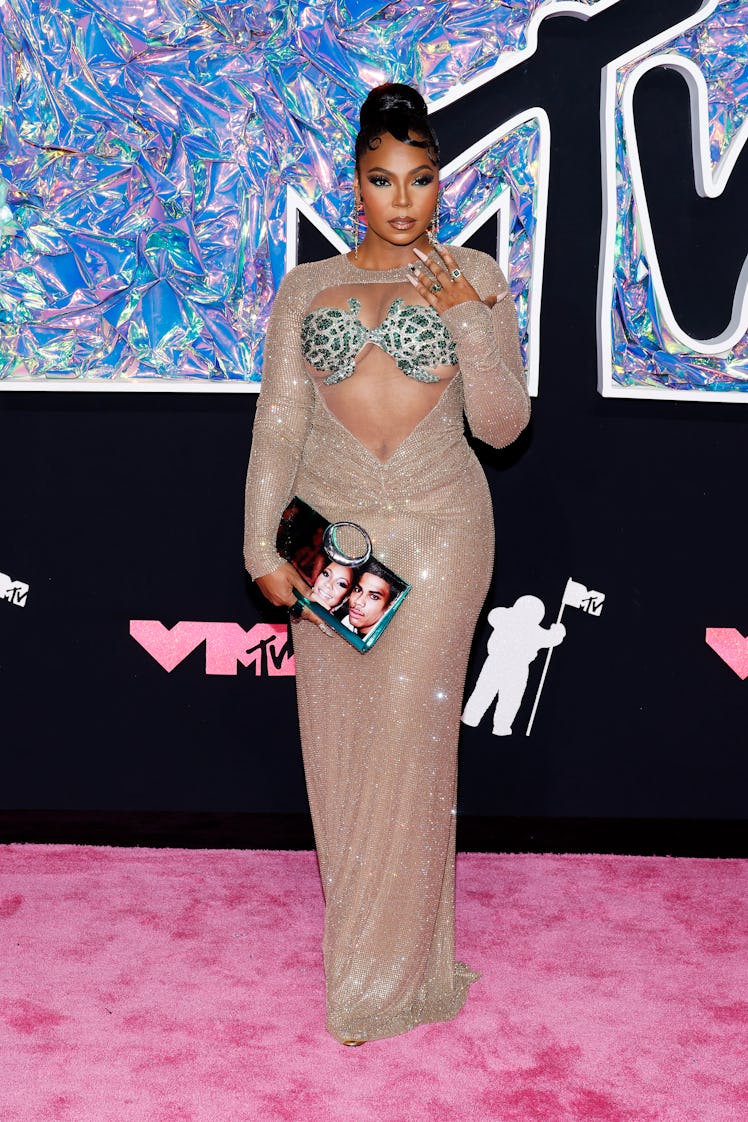 Ashanti attends the 2023 MTV Video Music Awards at Prudential Center on September 12, 2023 in Newark...