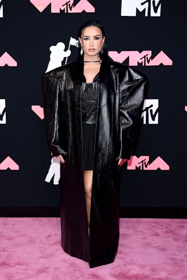 Demi Lovato attends the 2023 MTV Video Music Awards at the Prudential Center on September 12, 2023 i...