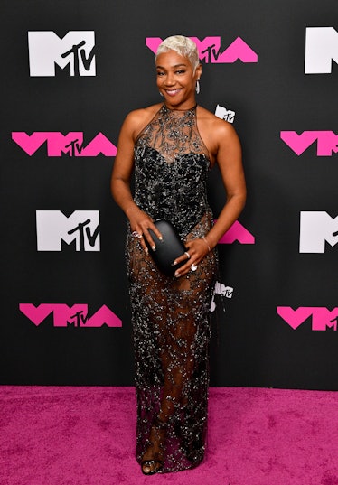 Tiffany Haddish attends the 2023 MTV Video Music Awards at Prudential Center on September 12, 2023 i...