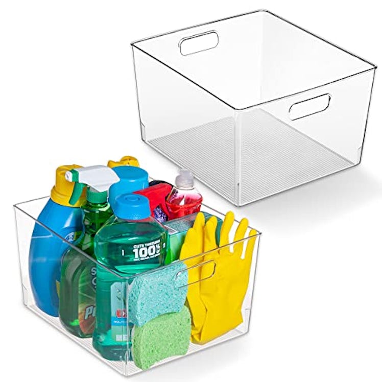 ClearSpace Clear Plastic Storage Bins (2-Pack)