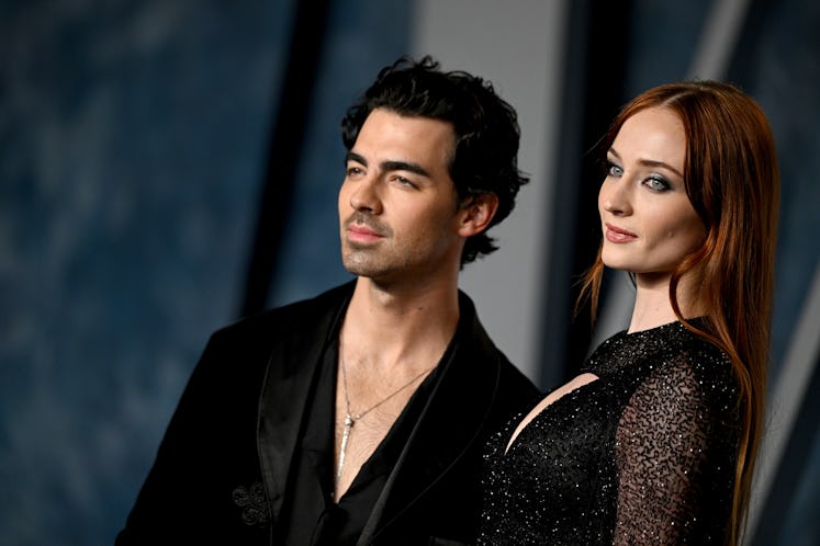 Joe Jonas, Sophie Turner attend the 2023 Vanity Fair Oscar Party Hosted By Radhika Jones at Wallis A...