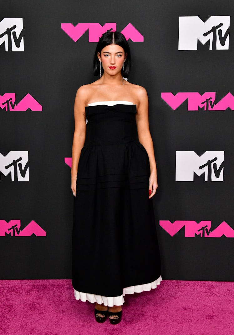  Charli D'Amelio attends the 2023 MTV Video Music Awards at Prudential Center on September 12, 2023 ...