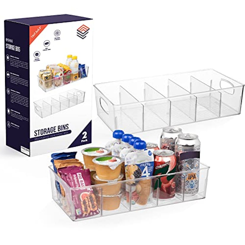 ClearSpace Plastic Pantry Storage Bins (2 Pack)