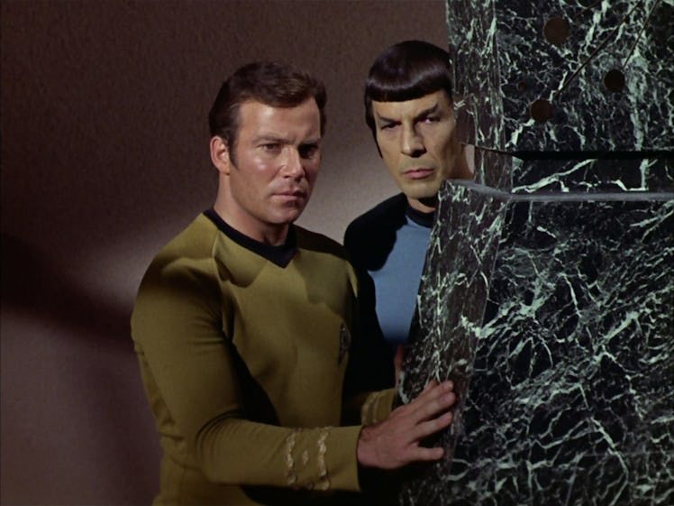 Kirk and Spock versus “The Oracle” in “For the World is Hollow and I Have Touched the Sky.”