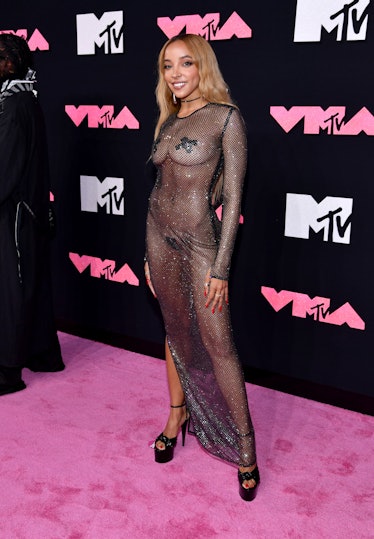 Tinashe attends the 2023 MTV Video Music Awards at Prudential Center on September 12, 2023 in Newark...