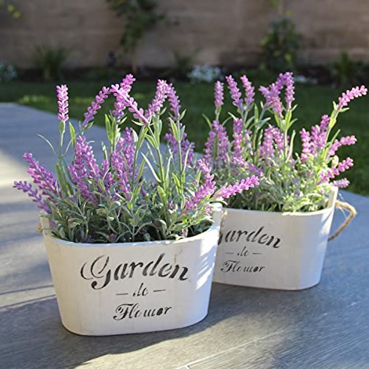 Butterfly Craze Artificial Lavender Plants (2-Pack)